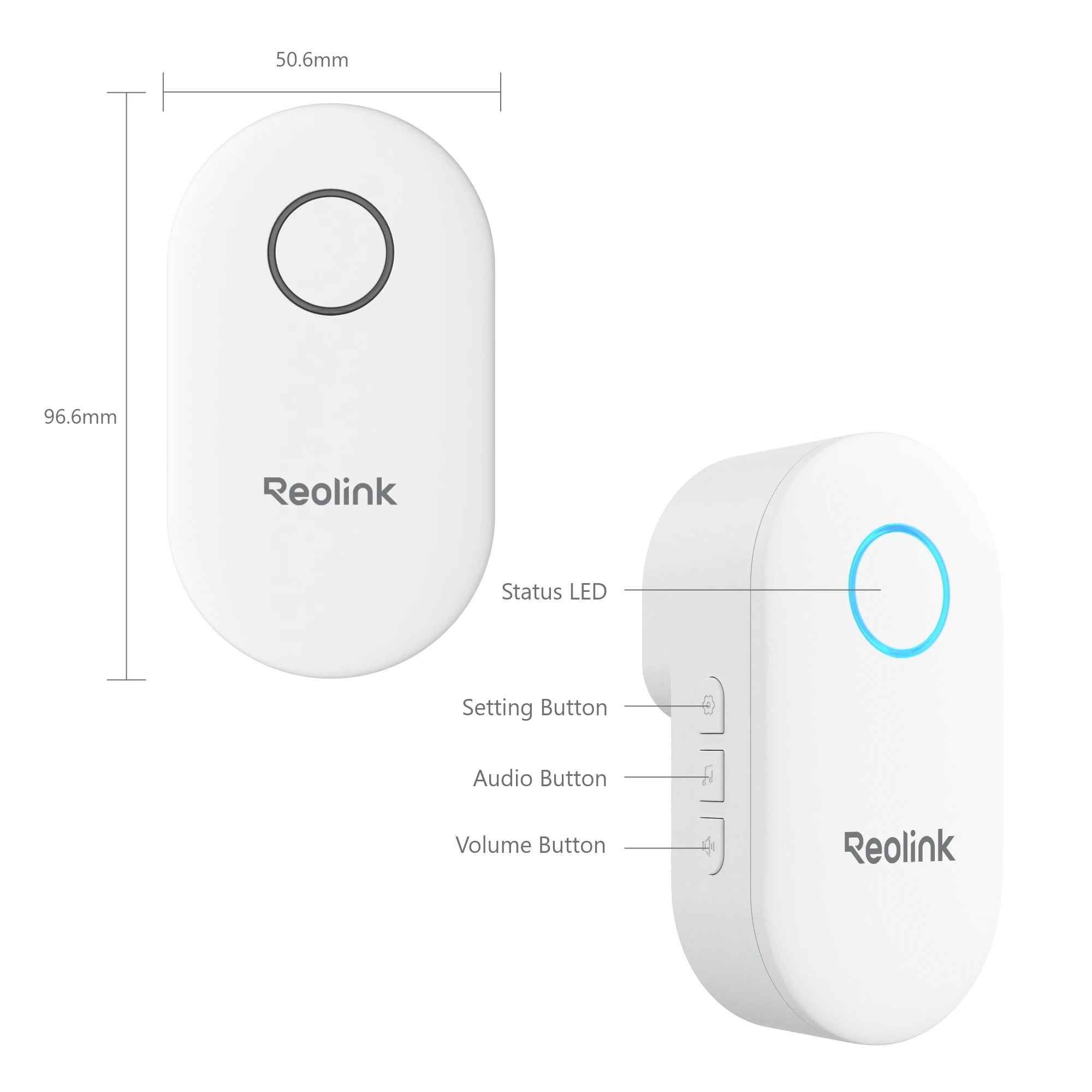 Reolink Chime Best Companion for Reolink Video Doorbell, Plug-in Solution Remote Control, Adjustable Ringtones, Volumes, Lights - You Offer