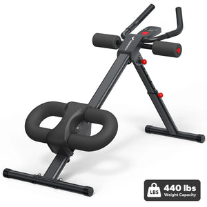 MERACH Ab Machine Adjustable Trainer Workout Foldable Knee Protection Abdominal Exercise Machine Core Ab Exercise System Trainer