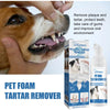 Yegbong 60ml Pet Tartar Removal Foam Cleaner Oral Odor Fresh Deodorant Dogs Cats Dental Calculus Cleaning Teeth Whitening Mousse