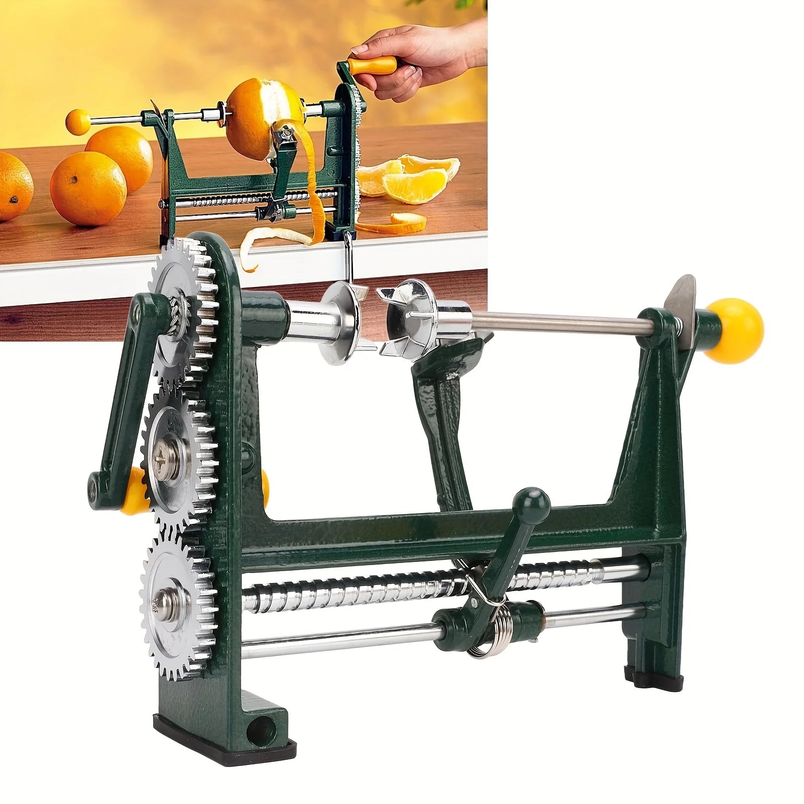 Apple Peeler Stainless Steel Fruit Vegatable Peeler Hand-cranked Multifunction 3 in 1 Core Slice Cutter for Kitchen Corer Cutter - You Offer