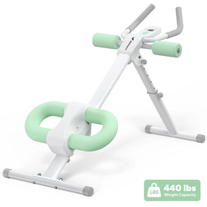 MERACH Ab Machine Adjustable Trainer Workout Foldable Knee Protection Abdominal Exercise Machine Core Ab Exercise System Trainer