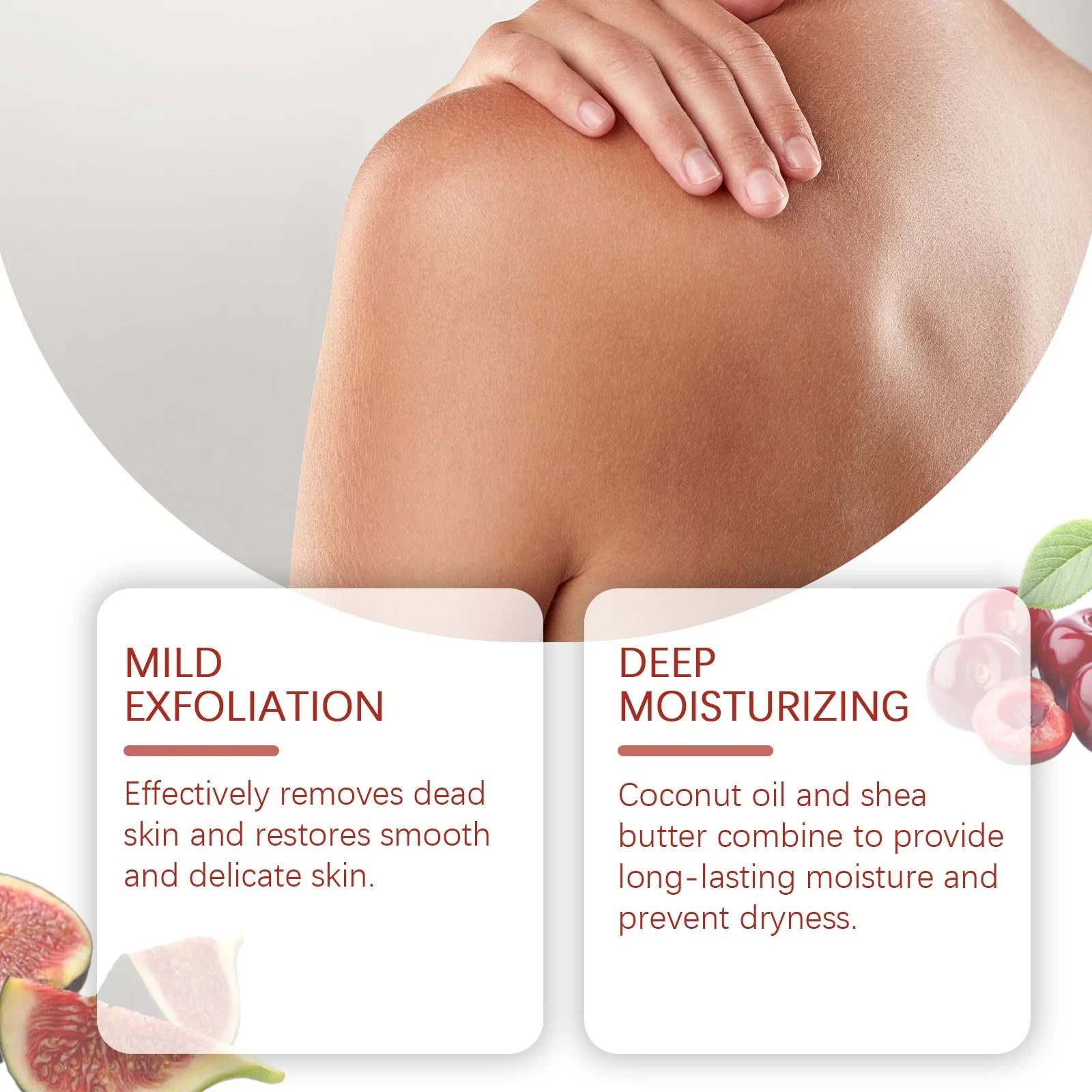 Eelhoe 120g Sugar Body Exfoliating Scrub Cleaning Skin Oil Control Remove Dead Skin Repair Rough Nourishing Smooth Skin Scrub