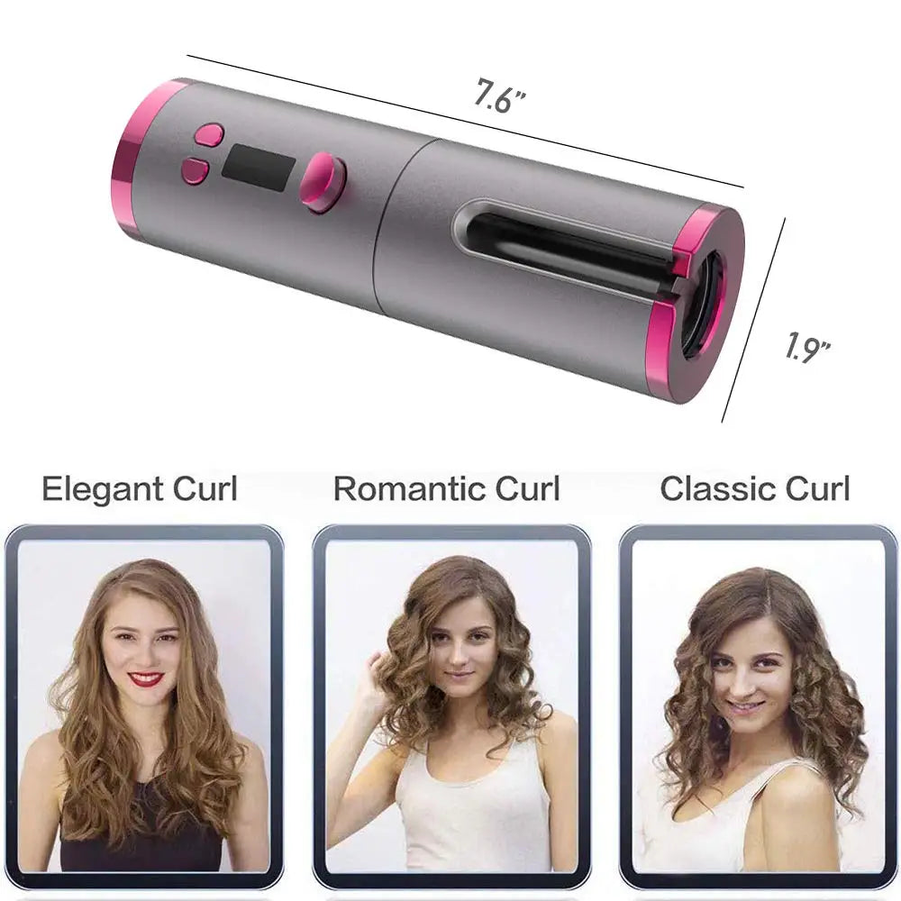 CORDLESS PORTABLE AUTOMATIC HAIR CURLER - You Offer