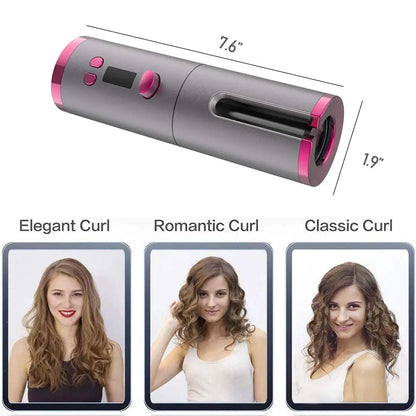 CORDLESS PORTABLE AUTOMATIC HAIR CURLER - You Offer