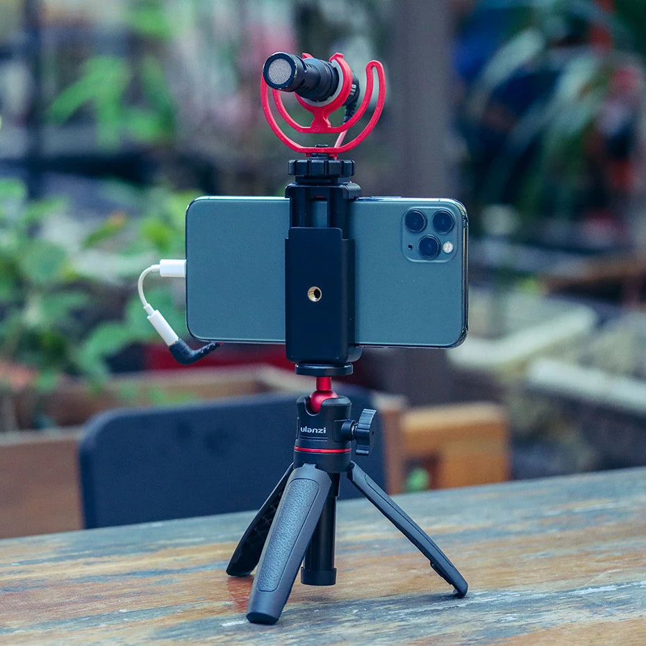 Ulanzi MT-08 Foldable Tripod for Phone Mini Portable Selfie Stick1/4''Screw Ballhead Universal For Camera DSLR Accessories