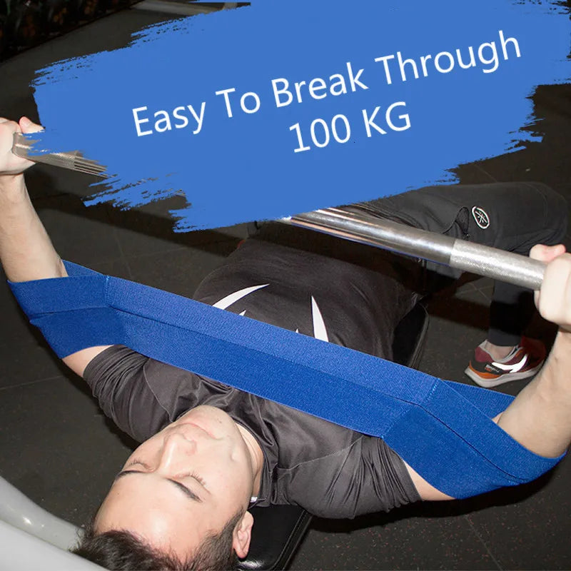Gym Weightlifting Resistance Band Bench Press Sling Elbow Fitness Elastic Bandage Elbow Sleeves Slingshot Support