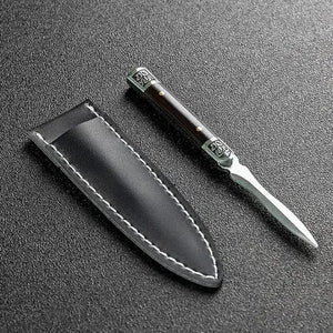 Stainless Steel Ebony Tea Knife, Pu 'er Tea Knife, Handmade Pry Tea Products Tea Ceremony Accessories, Tea Needles, High Quality