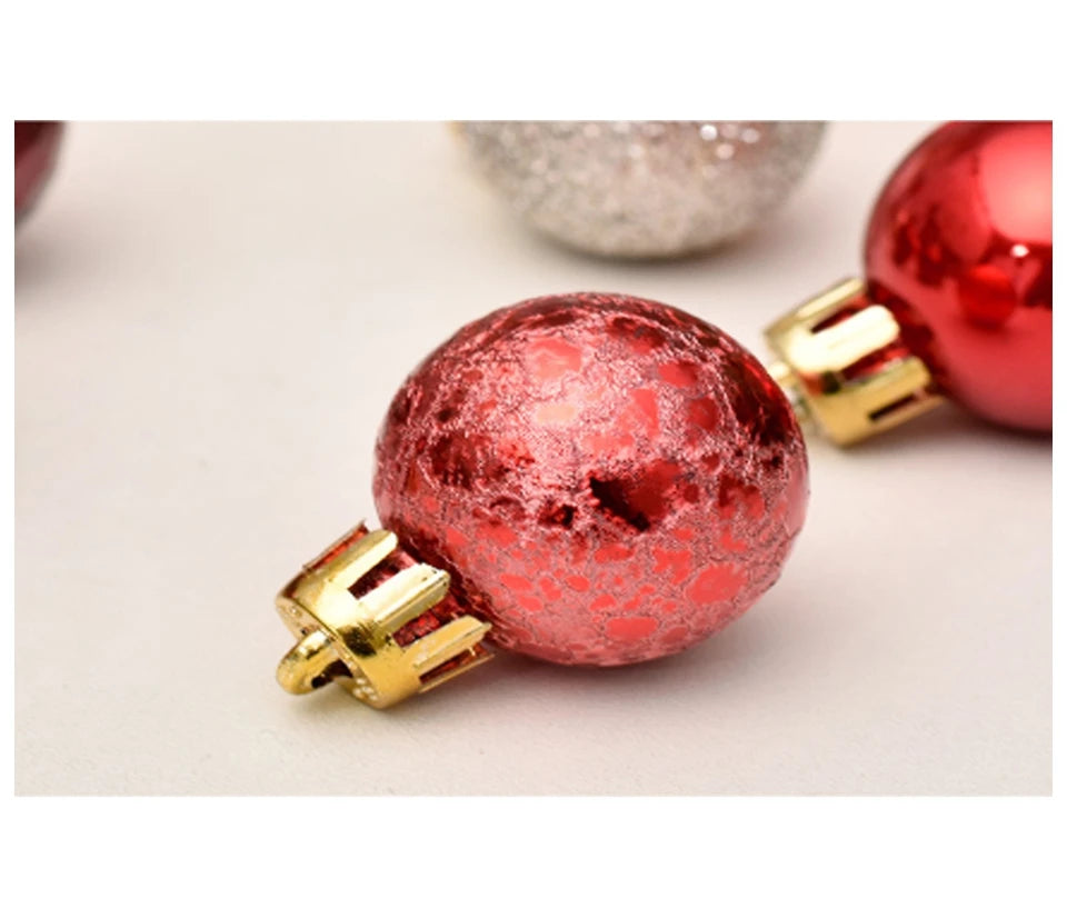 Christmas Balls Ornaments 99pcs/3cm XMAS Navidad Christmas Tree Pendant Balls Christmas Tree Gift Balls For Christmas Decortion