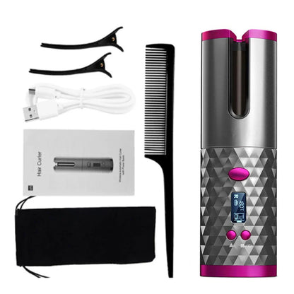 CORDLESS PORTABLE AUTOMATIC HAIR CURLER - You Offer