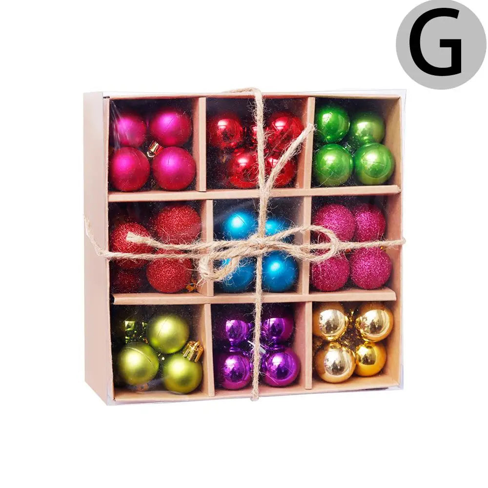 Christmas Balls Ornaments 99pcs/3cm XMAS Navidad Christmas Tree Pendant Balls Christmas Tree Gift Balls For Christmas Decortion