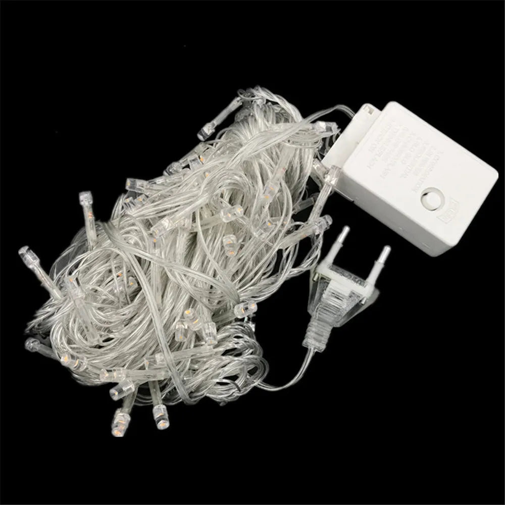 Outdoor Christmas Led String Lights 100M 50M 30M 20M 10M 5M Luces Decoracion Fairy Light Holiday Lights Lighting Tree Garland