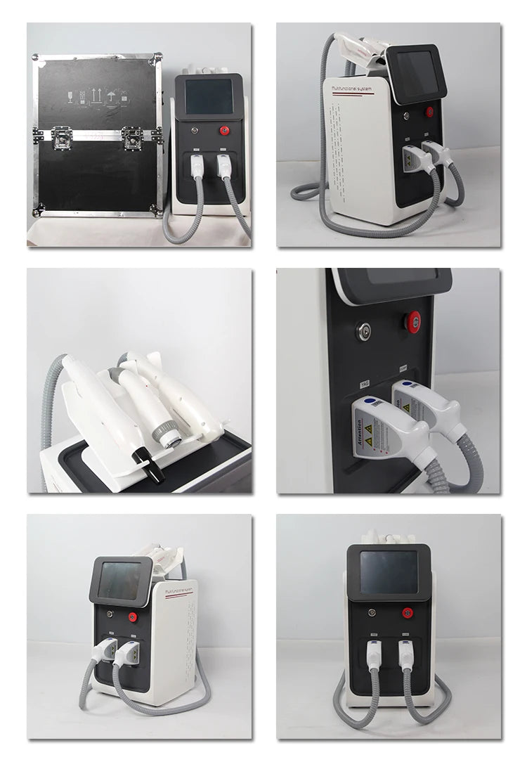 NEW 2025 Trend 3 In 1 Portable Multifun ction Beauty Machine Laser Hair Tatoo Removal Machine IPL+RF+Nd Yag Laser Machine