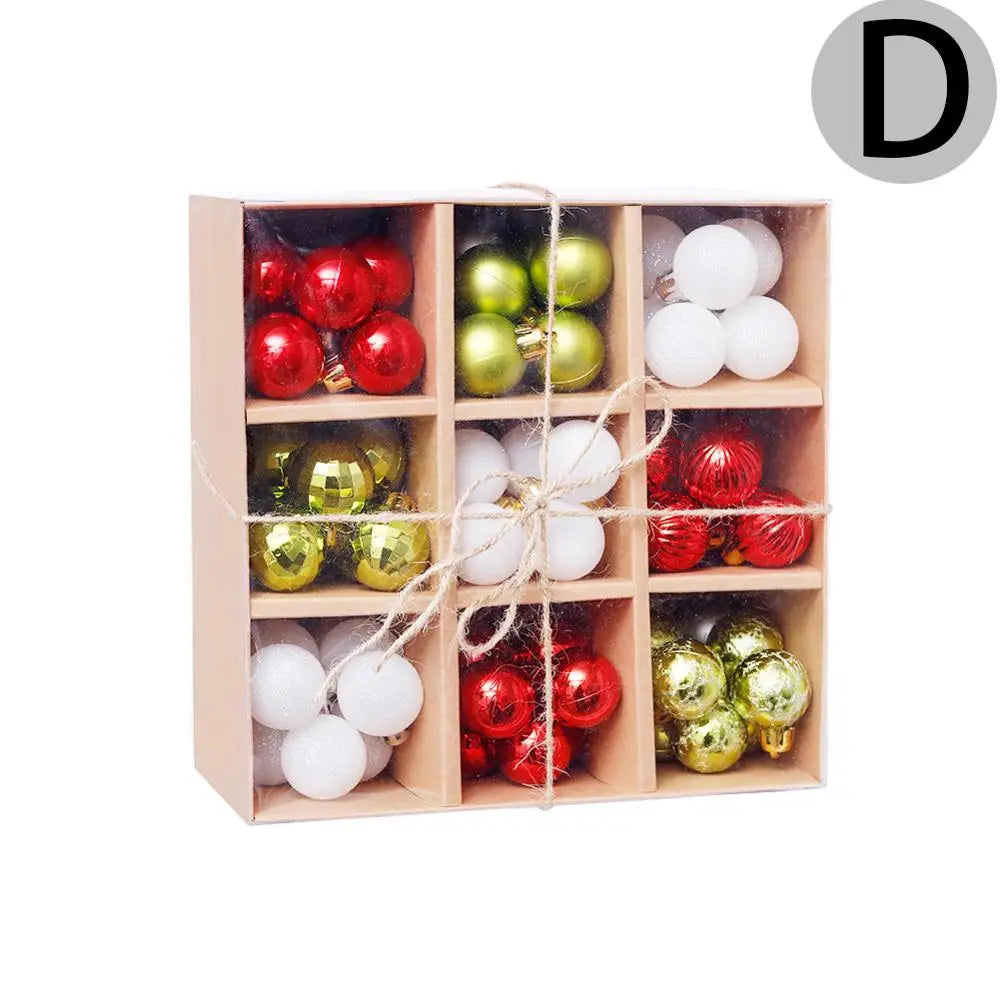 Christmas Balls Ornaments 99pcs/3cm XMAS Navidad Christmas Tree Pendant Balls Christmas Tree Gift Balls For Christmas Decortion