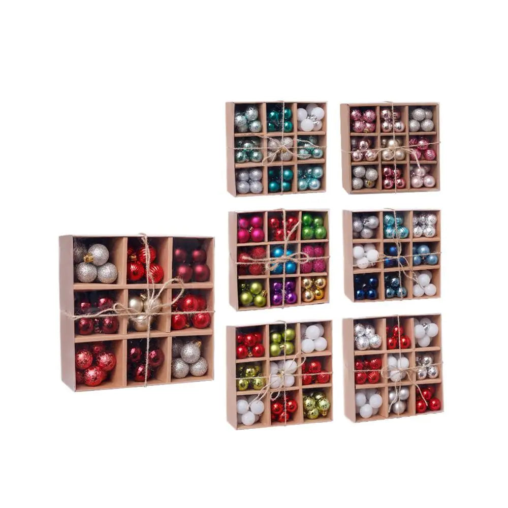 Christmas Balls Ornaments 99pcs/3cm XMAS Navidad Christmas Tree Pendant Balls Christmas Tree Gift Balls For Christmas Decortion
