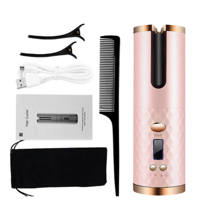 CORDLESS PORTABLE AUTOMATIC HAIR CURLER - You Offer