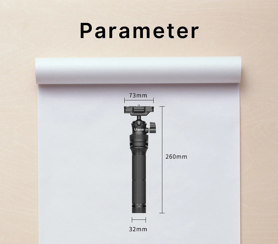Ulanzi MT-34 81.5CM Extendable Tripod for Phone Camera DSLR 2in1 Tripod Selfie Stick With Phone Holder Ballhead 1/4'' Port