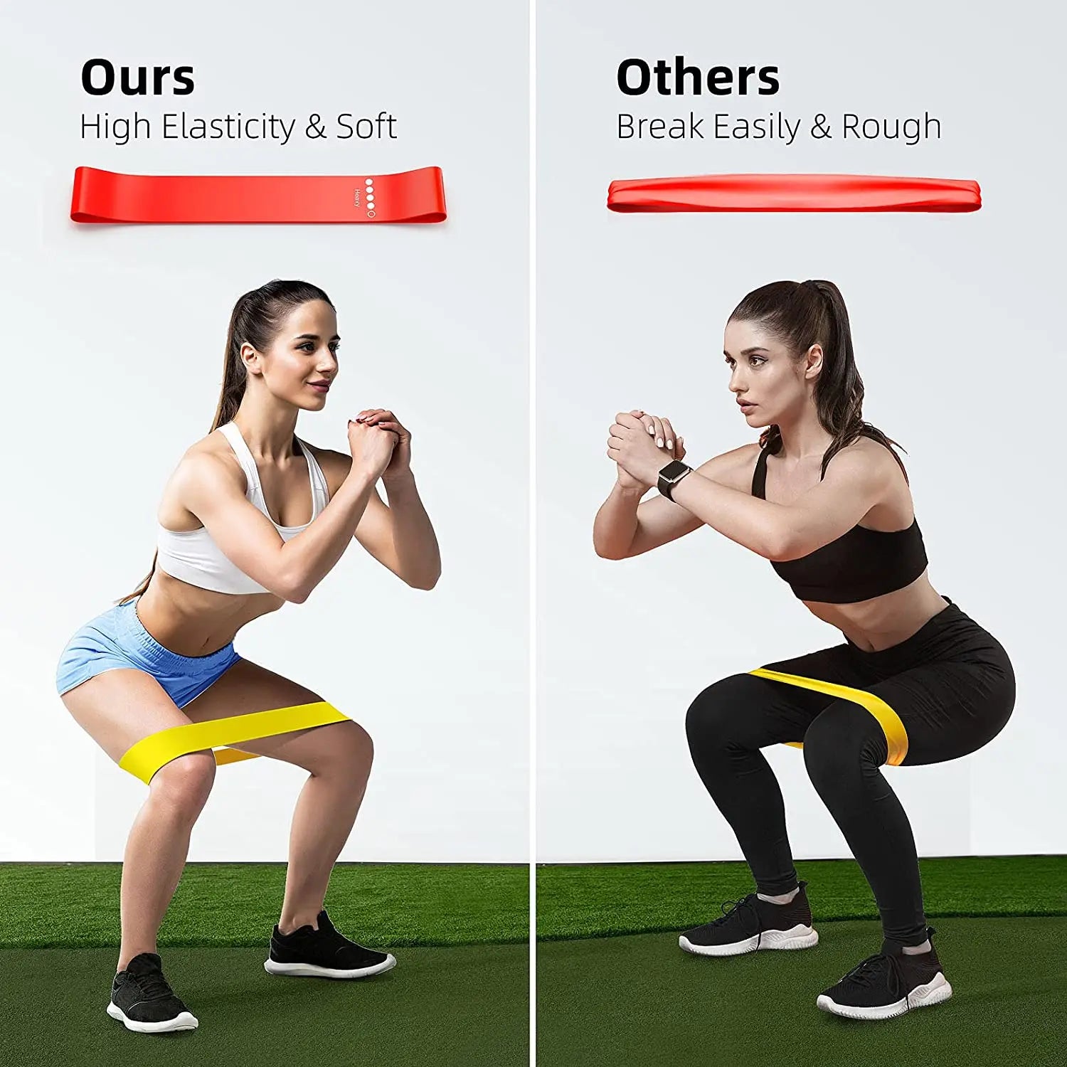 300lb Fitness Booty Resistance Elastic Band Workout for Training Home Exercise Sport Gym Dumbbell Harness Set Expander Equipment