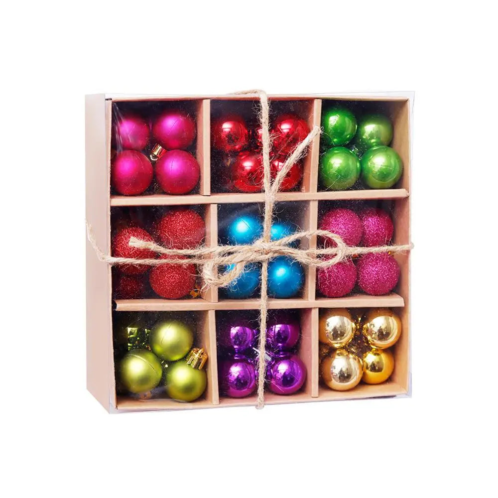Christmas Balls Ornaments 99pcs/3cm XMAS Navidad Christmas Tree Pendant Balls Christmas Tree Gift Balls For Christmas Decortion