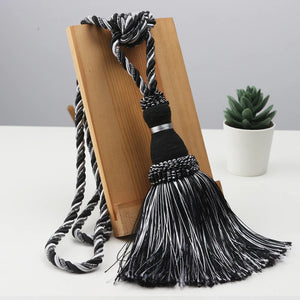 2Pcs Tassels Curtain Tieback Home Decoration Curtains Holder Buckle Rope Gold Hanging Balls Decor Living room Accessories