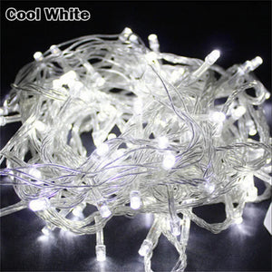 Outdoor Christmas Led String Lights 100M 50M 30M 20M 10M 5M Luces Decoracion Fairy Light Holiday Lights Lighting Tree Garland
