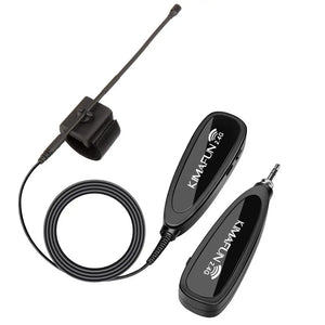 KIMAFUN 2.4G Mini Wireless Flute Microphone Omnidirectional Condenser Instrument Microphone for Flute Musicians