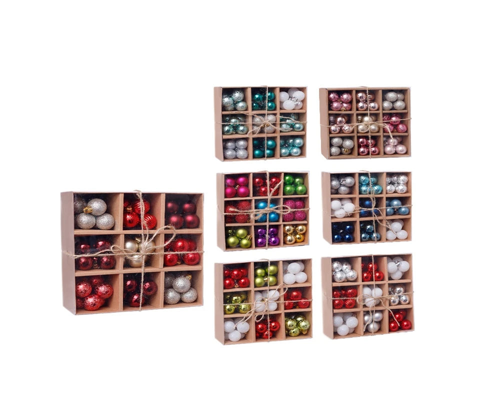 Christmas Balls Ornaments 99pcs/3cm XMAS Navidad Christmas Tree Pendant Balls Christmas Tree Gift Balls For Christmas Decortion