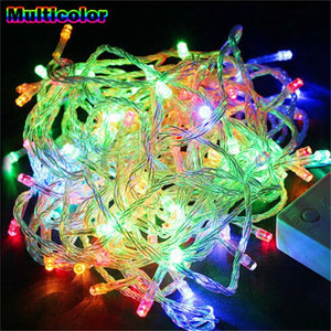 Outdoor Christmas Led String Lights 100M 50M 30M 20M 10M 5M Luces Decoracion Fairy Light Holiday Lights Lighting Tree Garland