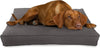 X-Large - 48 x 30 x 5 Premium Organic Hemp Dog Bed Organic Latex Fill - Removeable Cover