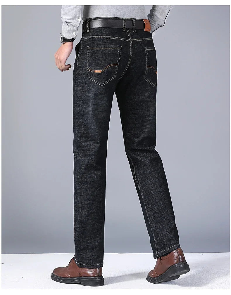 2025 NEW Men's Fashion Business Jeans Classic Style Casual Stretch Slim Jean Pants Male Brand Denim Trousers Long Pants - You Offer