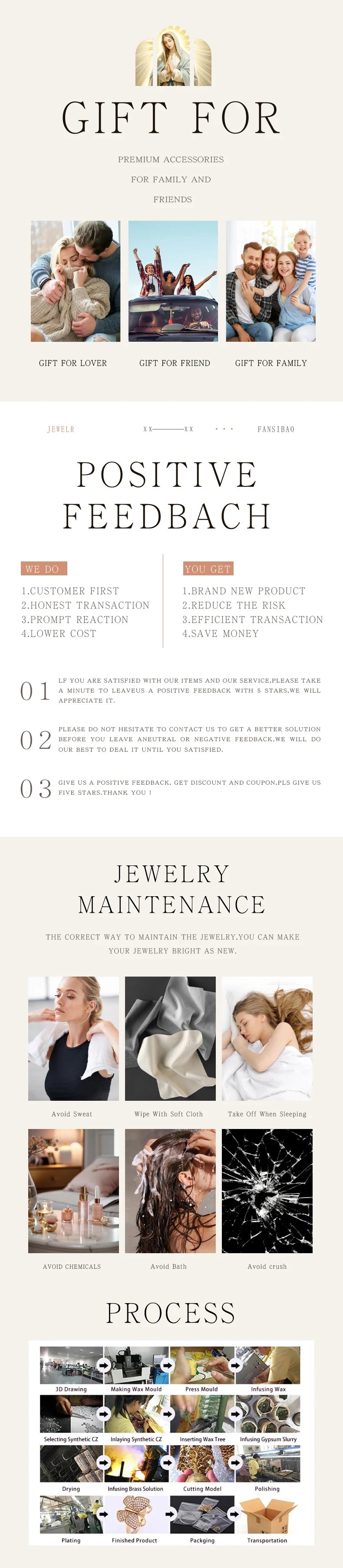 FanSibao Light Luxury Five Rings Zircon Cross Star Pendant Necklace, Women's Personality Simple and Elegant Special Jewelry Gift - You Offer