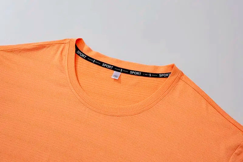 Plus Size T-Shirt Men 5XL 6XL 7XL 110-175kg Sport Quick Dry Breathable Running Gym Tees Round Neck Short Sleeve Oversized Tops