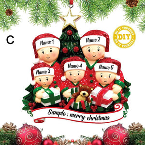 Christmas Pendant DIY Personal Family Christmas Decorations For Home 2023 Navidad Christmas Tree Hanging Ornament New Year 2024
