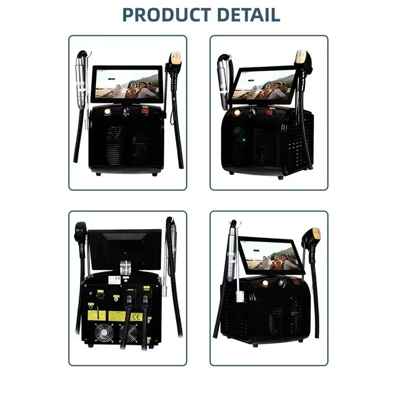 808 Diode Laser Hair Removal Machine: 2025 4-Wave, Painless, Permanent, Portable 4000W Device -  Soprano Titanium.