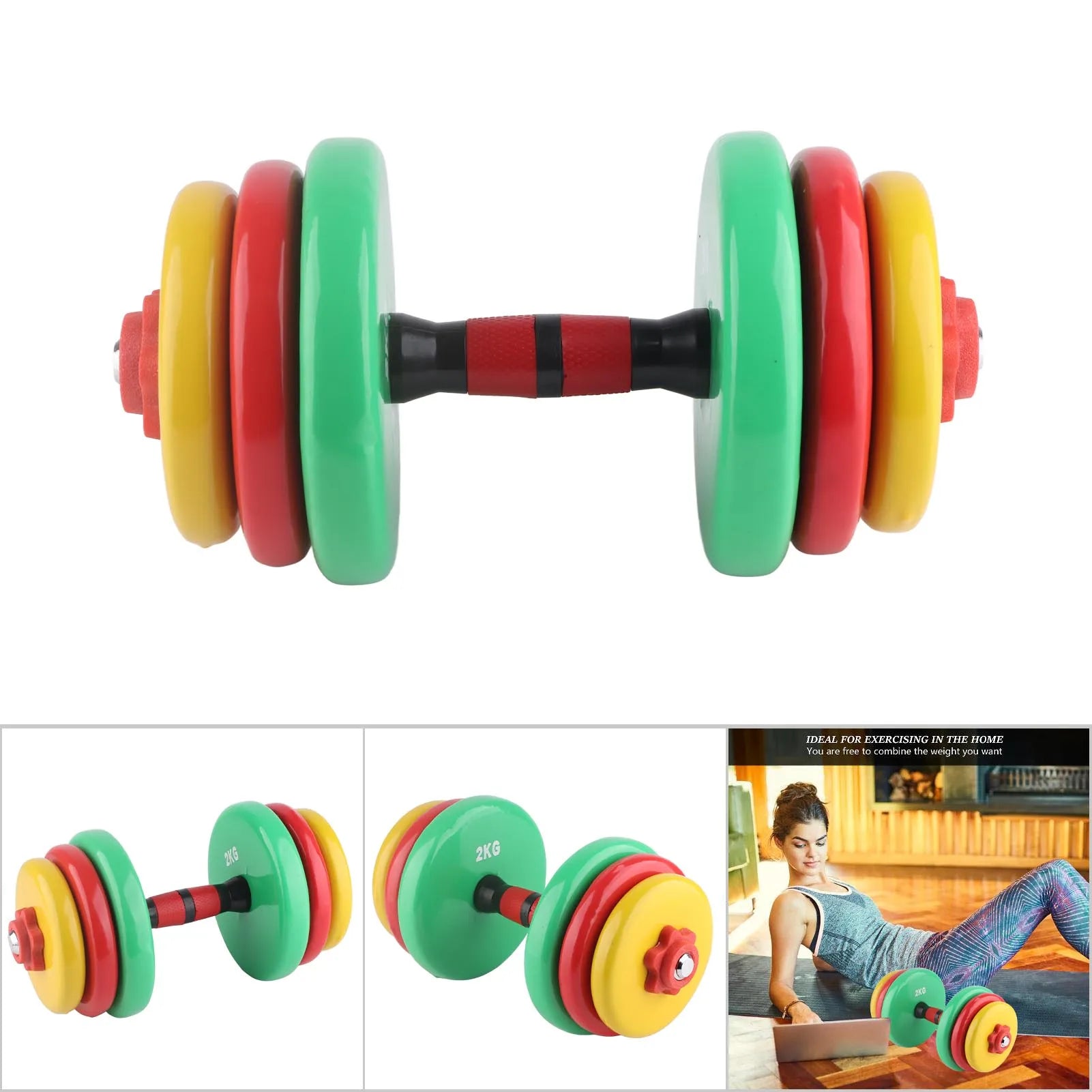 Colorful Dumbbell Fitness Dumbbell Colorful Removable Non Slip Grip Fitness Gym Home Weight Lifting Hand Dumbbell Hand Dumbbell - You Offer