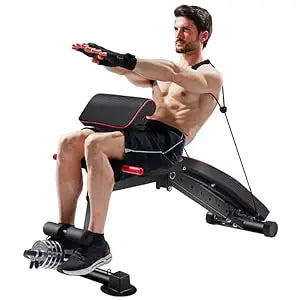 Adjustable Weight Bench Utility Workout Bench for Home Gym Foldable Incline Decline Benches for Full Body Workout Maximum Weight