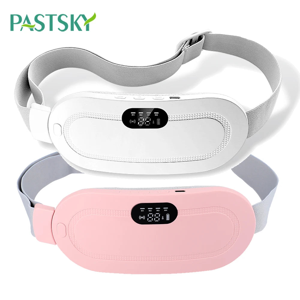 Electric Period Cramp Massager Vibrating Heating Belt for Menstrual Waist Stomach Abdominal Warm Palace Belt - You Offer