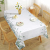 Christmas Poinsettia Waterproof Tablecloth New Year Party Decor Washable Rectangle Tablecloth Wedding Table Navidad Decorations