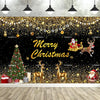 Dewprint Christmas Backdrop Background Banner Fireplace Theme Winter Xmas Tree Indoor Decor Family Holiday Party Portrait Photo