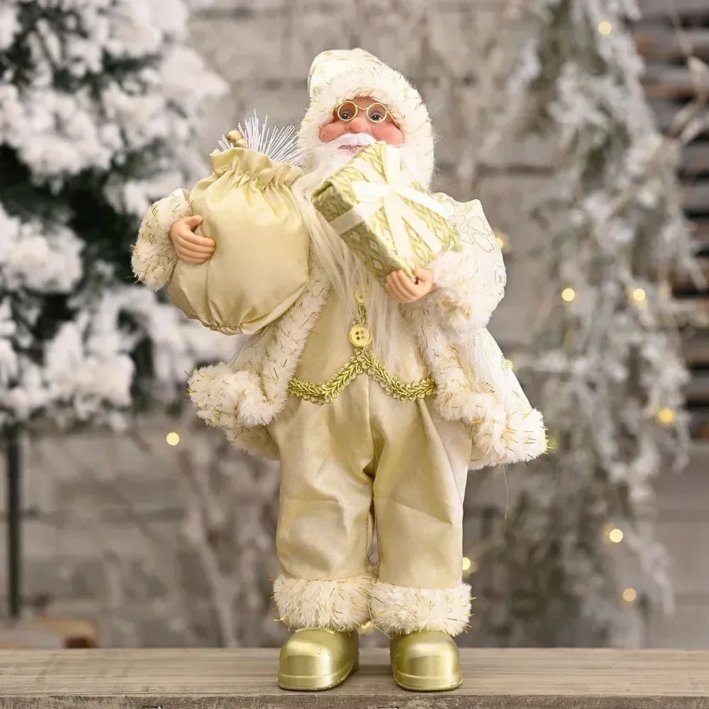 1~4PCS 2025 Christmas Decoration for Home Santa Claus Doll 30cm Navidad Party Decor Xmas Ornaments New Year Gift