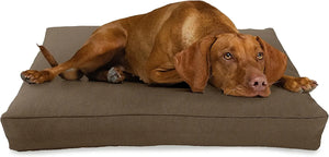 X-Large - 48 x 30 x 5 Premium Organic Hemp Dog Bed Organic Latex Fill - Removeable Cover