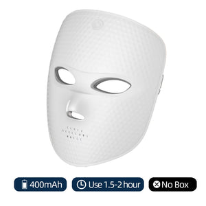 7 Colors LED Facial Mask Light Therapy Red Light Facial Mask for Anti-Aging Rejuvenation Brighten Skin Beauty Device