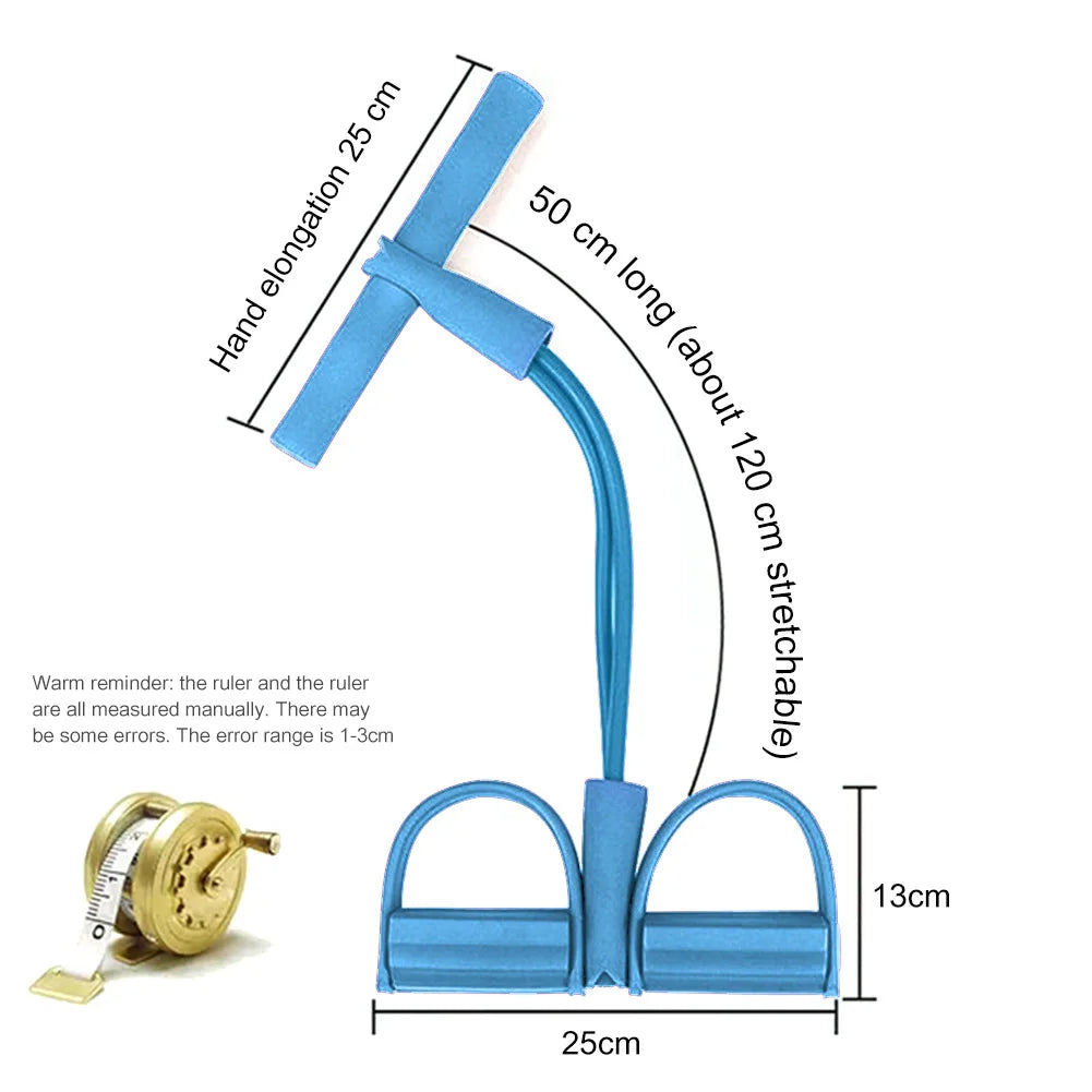 Pedal Pulling Resistance Band Sit-up Assistant with Slimming Belly Female Fitness Yoga Equipment Household Fitness Pulling Rope - You Offer
