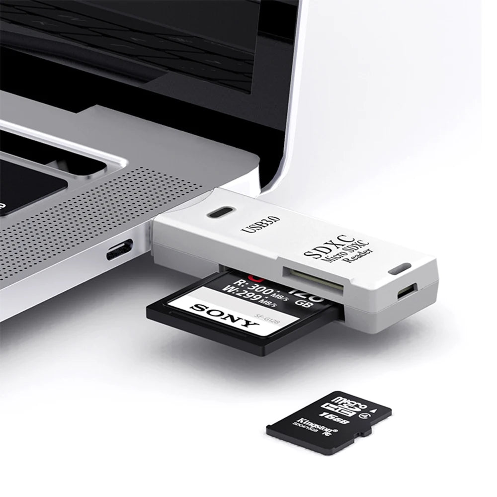 New 2 IN 1 High Speed Usb 3.0 Smart Cardreader Adapter Usb Card Reader For PC Laptop Accessories SD TF Card Memory