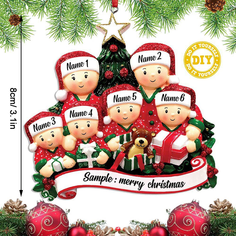 Christmas Pendant DIY Personal Family Christmas Decorations For Home 2023 Navidad Christmas Tree Hanging Ornament New Year 2024