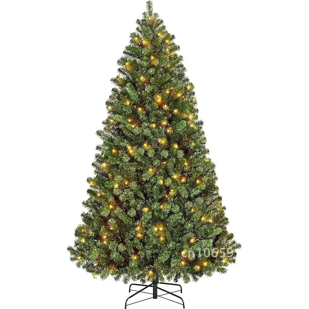 6/7ft Artificial Pink Christmas Pine Tree Holiday New Year Xmas Tree Party Decoration with Metal Tripod 818 Branch Tips Reusable