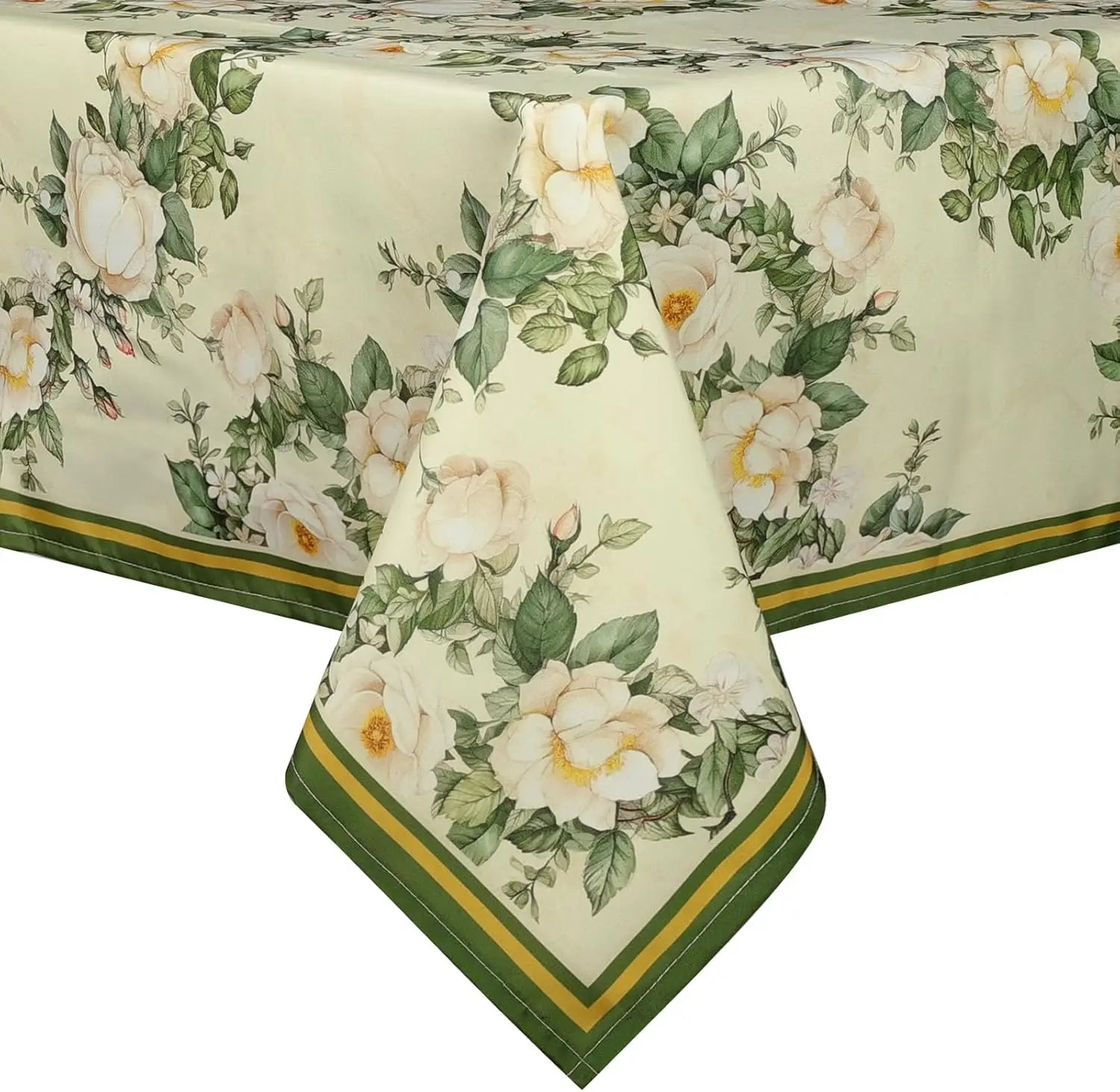 Christmas Poinsettia Waterproof Tablecloth New Year Party Decor Washable Rectangle Tablecloth Wedding Table Navidad Decorations