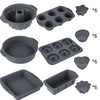 30PCS Non-Stick Silicone Baking Tools Set Food Grade Heat Resistant Mold for Cake Bread Muffin Chocolate Making DIY Kitchen Tool