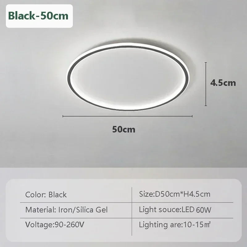 Modern LED Ceiling Lights 20/30/50/80cm Remote Control Lamps Bedroom Living Room Dinning Room Kitchen Hotel Home Led Lamp Lustre