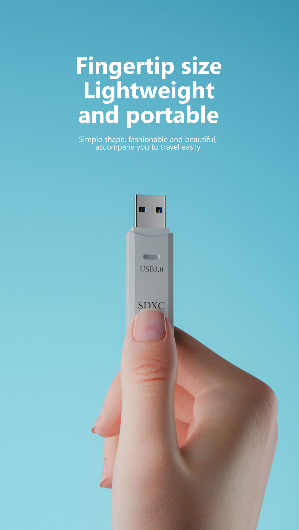 New 2 IN 1 High Speed Usb 3.0 Smart Cardreader Adapter Usb Card Reader For PC Laptop Accessories SD TF Card Memory