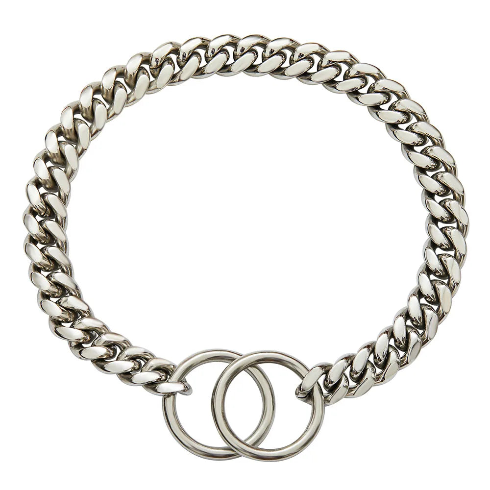Metal Training Dog Choke Chain Collars for Large Dogs Pitbull Bulldog Durable Stainless Steel Dog Slip P China Collar